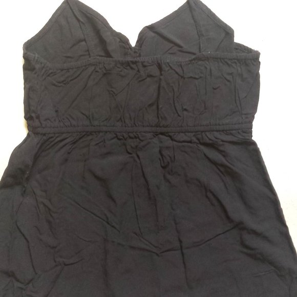 Cotton On Tank Top Juniors Small Black Spaghetti Strap Solid Pullover Womens - Picture 2 of 4